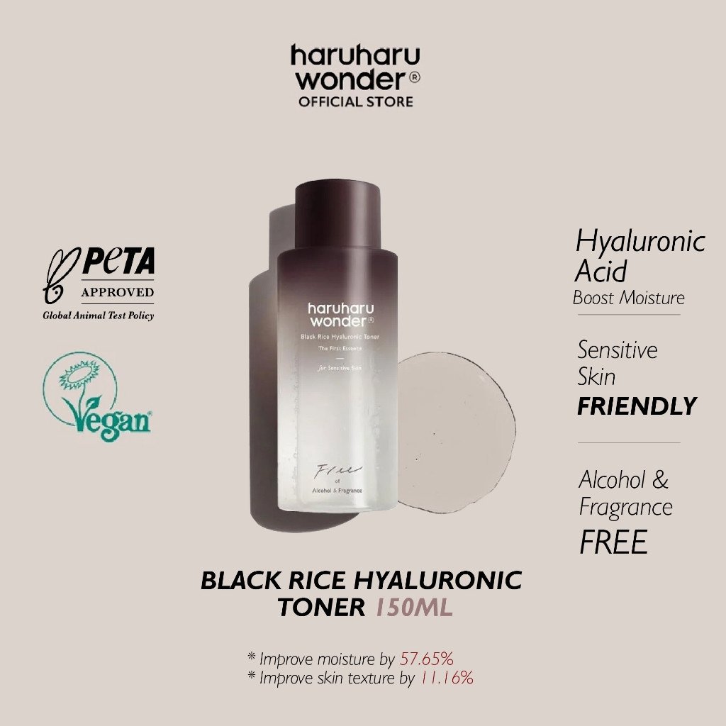 HARUHARU WONDER	Black Rice Hyaluronic Toner (For Sensitive Skin) - 150ml