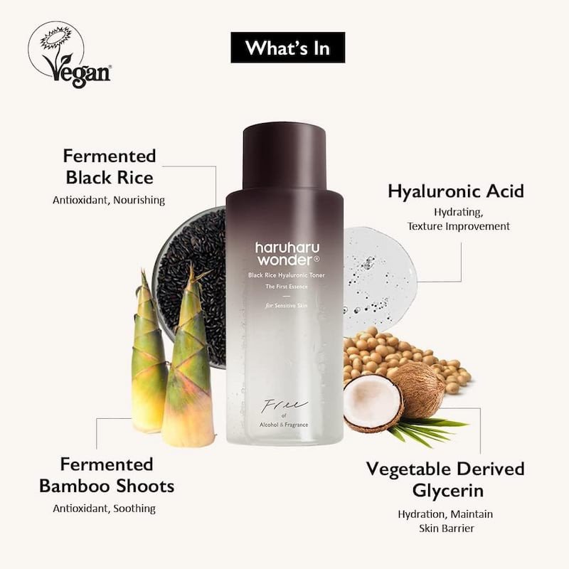 HARUHARU WONDER	Black Rice Hyaluronic Toner (For Sensitive Skin) - 150ml