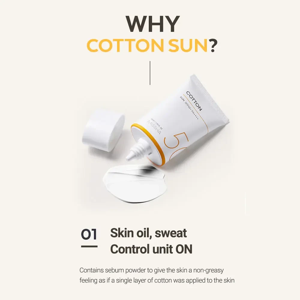 MISSHA Cotton Sun SPF50+ PA++++ (50ml)