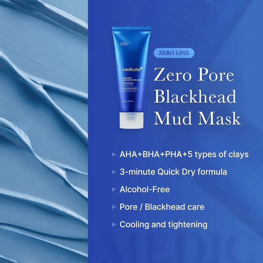 MEDICUBE Zero Pore Blackhead Mud Mask - 100g