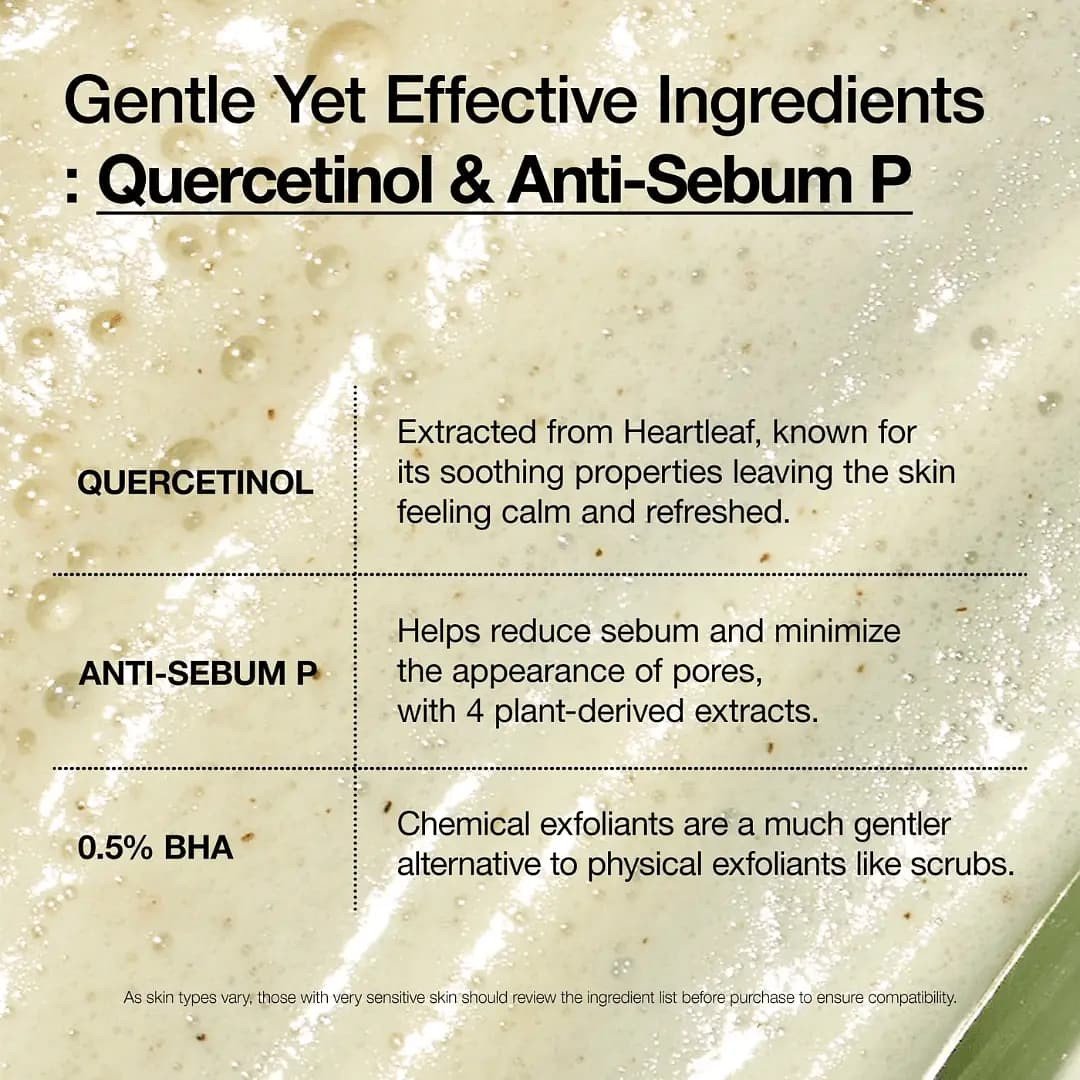 Anua Heartleaf + BHA Quercetinol Pore Deep Cleansing Foam 150ml (New Packaging)