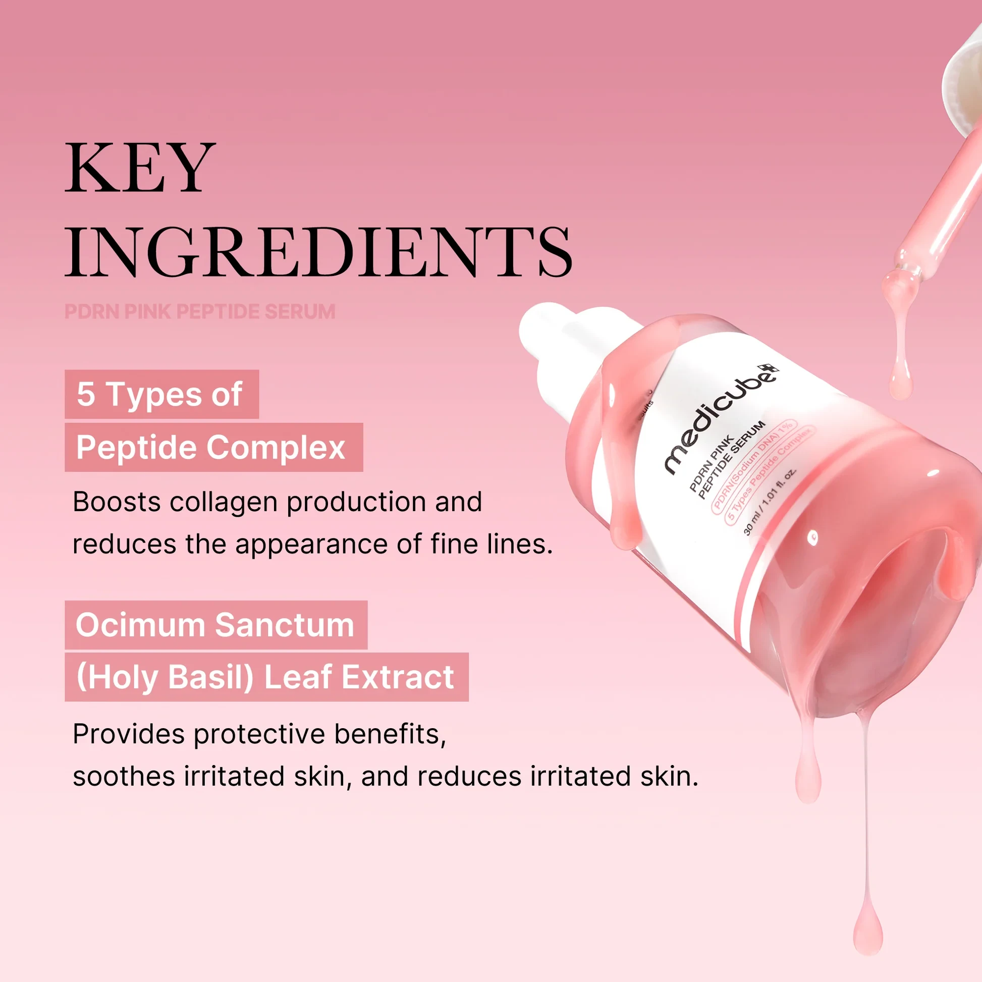 MEDICUBE PDRN Pink Peptide Serum - 30ml