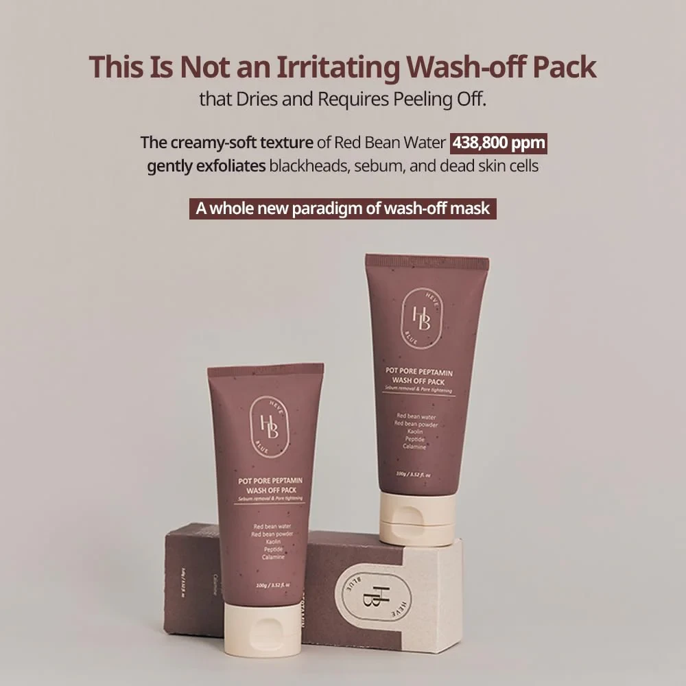 HEVEBLUE Pot Pore Peptamin Wash Off Pack - 100g