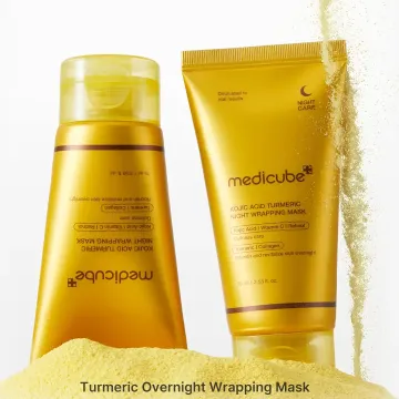MEDICUBE Kojic Acid  Turmeric Night Wrapping Mask - 75ml
